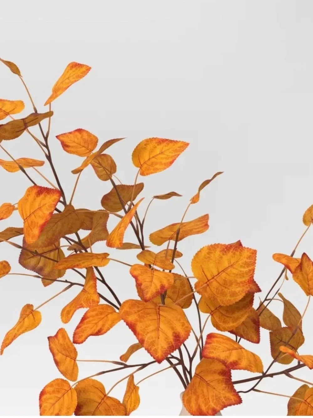 THRESHOLD NWT Large Orange Fall Leaf Artificial Plants Arrangement